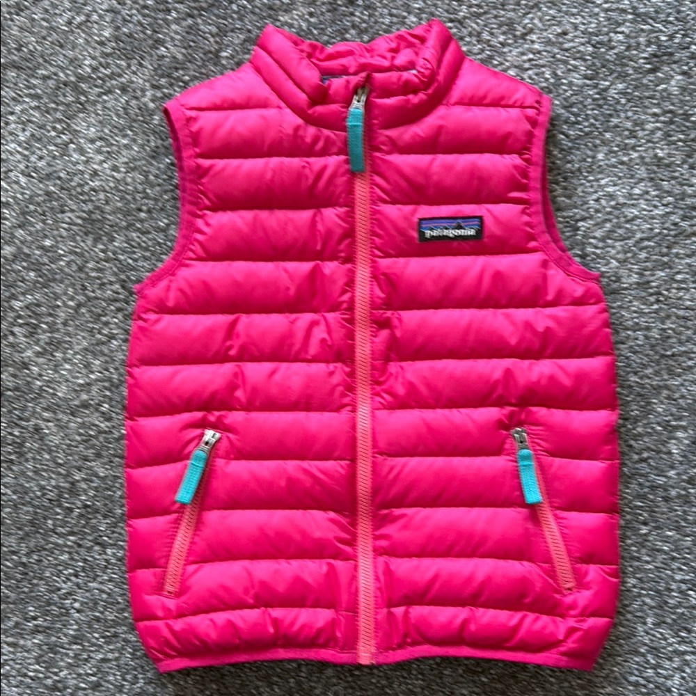 Patagonia Kids' Pink Puffer Vest